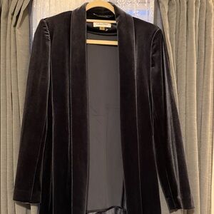 Calvin Klein Women's Elegant Black Velvet Blazer